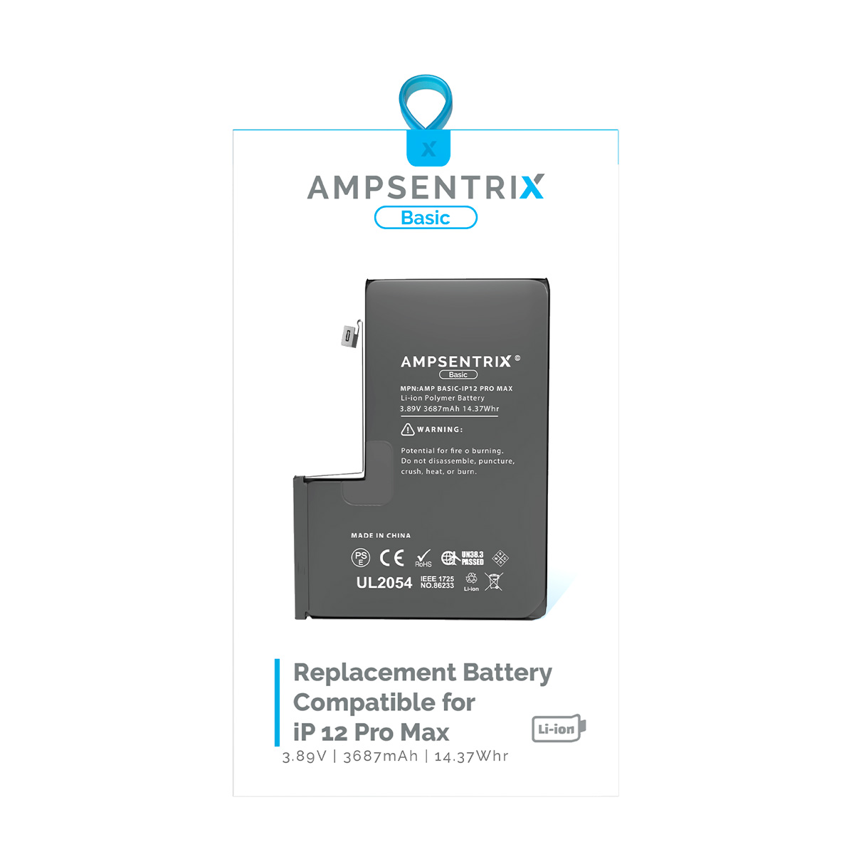 Bateria Ampsentrix Basic iPhone 12 Pro Max